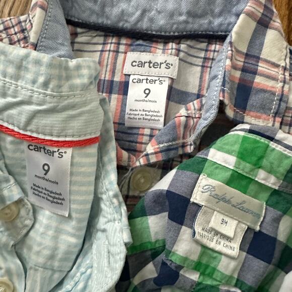 Mixed lot baby boy bundle - Ralph Lauren, Carter’s, Nautica - size 6-9M (5 pcs) - Picture 12 of 13